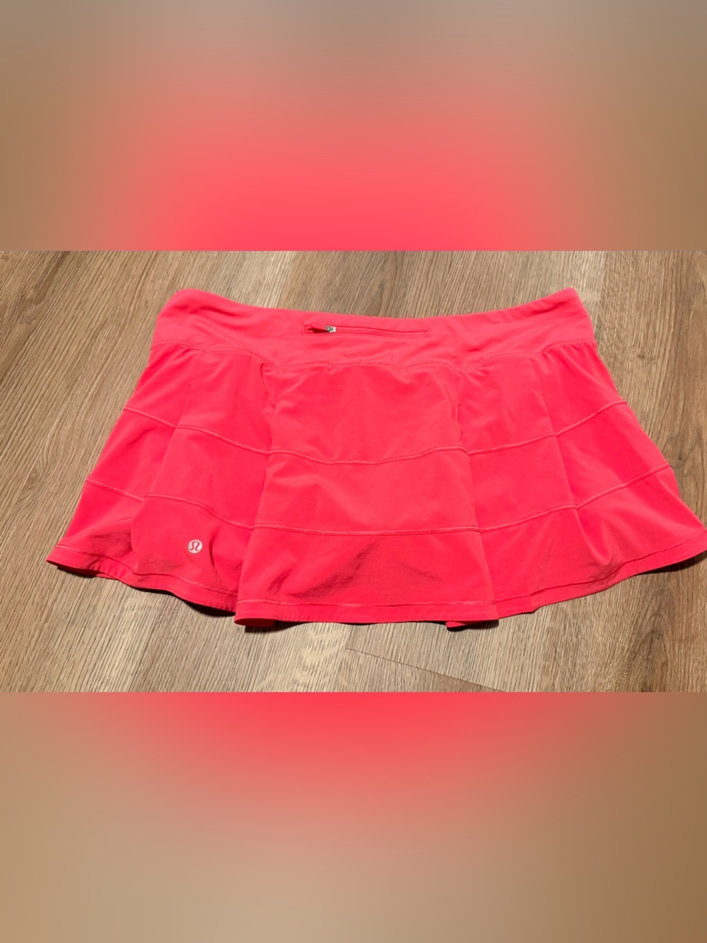 lululemon athletica Coral Pink Flared Athletic Skirt